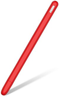Siliconen Case Voor Apple Potlood 2 Cradle Stand Houder Pen Beschermende High-End Silicagel Geen Geur Anti-Shock rood