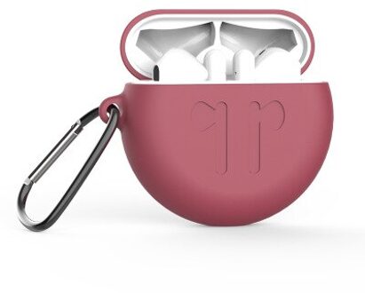 Siliconen Case Voor Huawei Freebuds 3 Headset Case Effen Kleur Draadloze Bluetooth Oortelefoon Beschermhoes Accessoires Met Haak donker rood 6