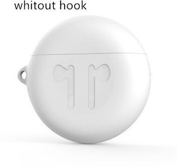 Siliconen Case Voor Huawei Freebuds 3 Headset Case Effen Kleur Draadloze Bluetooth Oortelefoon Beschermhoes Accessoires Met Haak wit 1