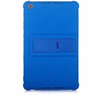 Siliconen Case Voor Huawei Mediapad M5 Lite 8.0 T5 8 ''JDN2-W09 AL00 8.0 Inch Zachte Stand Cover Voor Huawei honor Pad 5 8 Tablet # N marine blauw