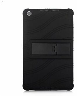 Siliconen Case Voor Huawei Mediapad M5 Lite 8.0 T5 8 ''JDN2-W09 AL00 8.0 Inch Zachte Stand Cover Voor Huawei honor Pad 5 8 Tablet # N zwart