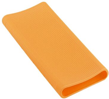 Siliconen Case voor Xiaomi Power Bank 3 Generatie 20000mAh PLM07ZM Rubber Shell Cover Bags voor Draagbare Externe Batterij oranje