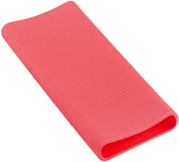 Siliconen Case voor Xiaomi Power Bank 3 Generatie 20000mAh PLM07ZM Rubber Shell Cover Bags voor Draagbare Externe Batterij roze