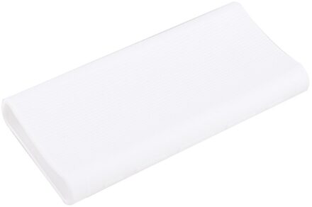 Siliconen Case voor Xiaomi Power Bank 3 Generatie 20000mAh PLM07ZM Rubber Shell Cover Bags voor Draagbare Externe Batterij wit