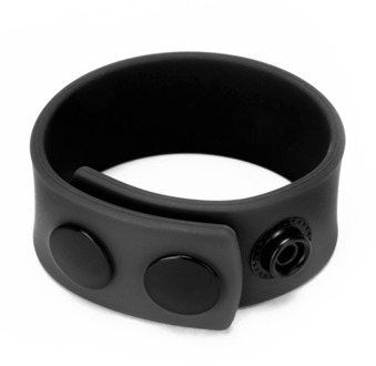 Siliconen Cock Strap - Zwart