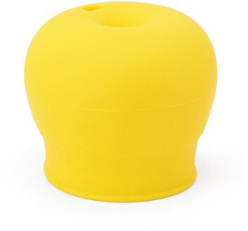 Siliconen Cup Cover Universal Glaswerk Deksel Lekvrije Sippy Cups Stro Deksels Keuken Benodigdheden Cup Accessoires Voor Baby 'S Peuters geel