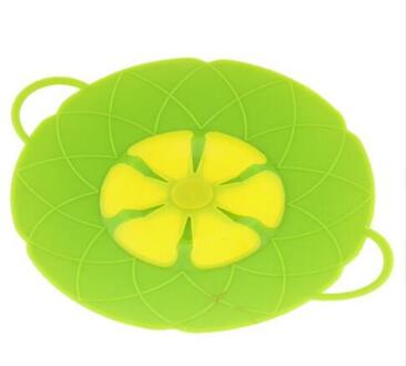 Siliconen Deksel Spill Stopper Cover Siliconen Deksels Kookgerei Spill Stopper Keuken Accessoires Koken Gereedschap Kookgerei Thuis Keuken groen