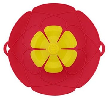 Siliconen Deksel Spill Stopper Cover Siliconen Deksels Kookgerei Spill Stopper Keuken Accessoires Koken Gereedschap Kookgerei Thuis Keuken rood