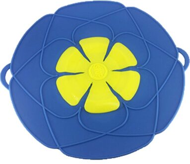 Siliconen Deksel Spill Stopper Cover Voor Pot Pan Keuken Accessoires Koken Gereedschap Bloem Kookgerei Gebruiksvoorwerp Siliconen Deksels Blauw