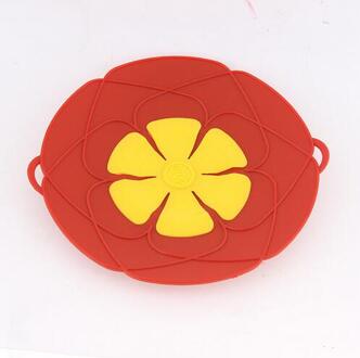 Siliconen Deksel Spill Stopper Cover Voor Pot Pan Keuken Accessoires Koken Gereedschap Bloem Kookgerei Gebruiksvoorwerp Siliconen Deksels Rood