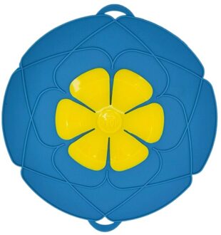 Siliconen Deksel Spill Stopper Cover Voor Pot Pan Keuken Accessoires Koken Gereedschap Bloem Kookgerei Thuis Keuken blauw