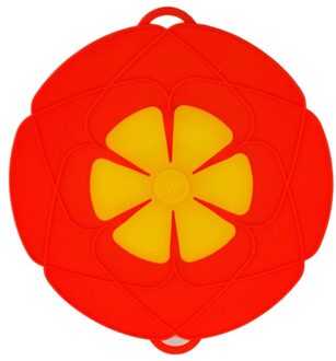 Siliconen Deksel Spill Stopper Cover Voor Pot Pan Keuken Accessoires Koken Gereedschap Bloem Kookgerei Thuis Keuken rood