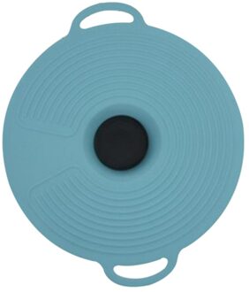 Siliconen Deksel Vers Houden Cover Stofdicht Spill-Proof Lekvrije Pot Gerechten Kom Deksel Covers Keuken Gadgets en Accessoires blauw L