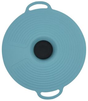 Siliconen Deksel Vers Houden Cover Stofdicht Spill-Proof Lekvrije Pot Gerechten Kom Deksel Covers Keuken Gadgets en Accessoires blauw S