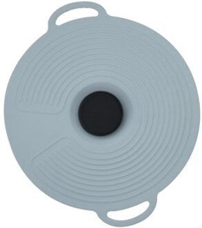 Siliconen Deksel Vers Houden Cover Stofdicht Spill-Proof Lekvrije Pot Gerechten Kom Deksel Covers Keuken Gadgets en Accessoires grijs L