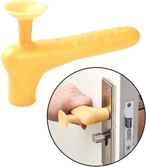 Siliconen Deurknop Veiligheid Cover Home Deur Slingerknop Guard Protector Baby Kind Bescherming Anti-Collision Decoratieve geel