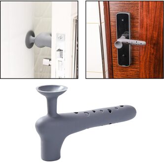 Siliconen Deurknop Veiligheid Cover Home Deur Slingerknop Guard Protector Baby Kind Bescherming Anti-Collision Decoratieve grijs