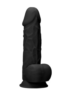 Siliconen Dildo met Ballen - 9 / 21,6 cm