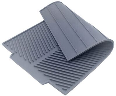 Siliconen Dish Drogen Mat Goot Vouwen Aftappen Mat, rechthoek Afvoer Mat Drogen Gerechten Pad Hittebestendige Antislip Lade
