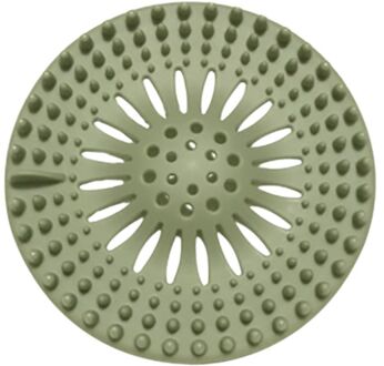 Siliconen Drain Stopper Haar Catcher Douche Afvoer Covers Haar Stopper Gootsteenzeefje Filter Voor Badkamer En Keuken groen