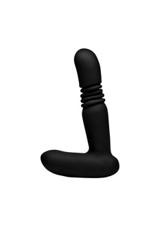 Siliconen Duwende Buttplug met Afstandsbediening - Siliconen Duwende Buttplug met Afstandsbediening