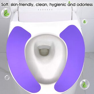 Siliconen Effen Kleur Toilet Seat Cover Kussen Herbruikbare Pak Badkamer Niet Allergisch Vochtbestendige Opvouwbare Plakken 1