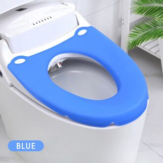 Siliconen Effen Kleur Toilet Seat Cover Kussen Herbruikbare Pak Badkamer Niet Allergisch Vochtbestendige Opvouwbare Plakken 3