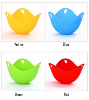 Siliconen Eierkoker Bean Fornuis Pot Mold Keuken Koken Tool Accessoires Zd 12stk