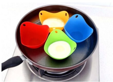 Siliconen Eierkoker Bean Fornuis Pot Mold Keuken Koken Tool Accessoires Zd 4stk