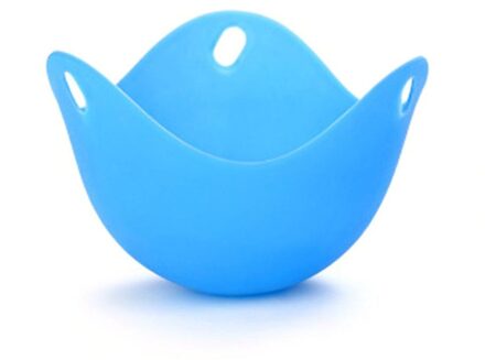 Siliconen Eierkoker Non-stick Hittebestendig Eierkoker Keuken Eierkoker Gereedschap Egg Cakes Desserts mold 1stk blauw