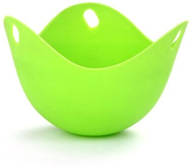 Siliconen Eierkoker Non-stick Hittebestendig Eierkoker Keuken Eierkoker Gereedschap Egg Cakes Desserts mold 1stk groen