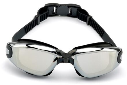 Siliconen Electroplated Zwembril Anti-Fog Uv Zwemmen Bril Voor Mannen Vrouw Water Sportbrillen