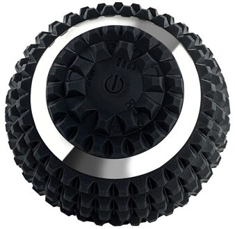 Siliconen Elektrische Yoga Bal Diepe Spier Trillingen Fitness Bal Verstelbare Voet Massage Fascia Bal 3D Vibratie Massage Bal 02 zwart