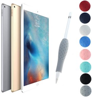 Siliconen Ergonomische Grip Houder Protective Cover Case fundas voor Apple Potlood iPad Touch Pen iPencil Accessoires Gadgets blauw