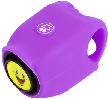 Siliconen Fietsbel 120dB Mtb Weg Mountainbike Hoorn Geluid Alarm Voor Rijden Veiligheid Stuur Ring Fietsen Accessoires Paars