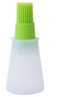 Siliconen Fles Borstel Barbecue Borstel Olie Borstel Huishoudelijke Bakken Olie Bbq Gereedschap Voor Keuken Eetkamer Thuis Olie Borstel Cocina groen en wit