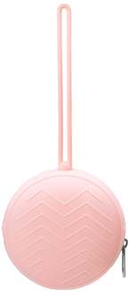 Siliconen Fopspeenhouder - Met rits - Universeel - Zachtroze