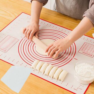 Siliconen Gebak Mat Non Stick Bakken Fondant Deeg Mat Vel Pizza Deeg Maker Houder Gebak Koken Keuken Bakvormen Board