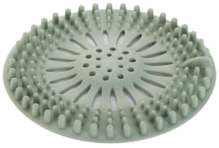 Siliconen Gootsteenzeefje Verzamelen Drain Stopper Plug Sink Filters Praktische Douche Covers Riool Hair Filter Gereedschap Voor Badkamer groen