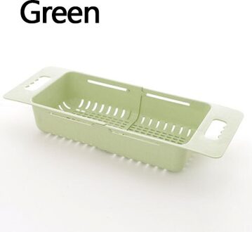 Siliconen Groente Wasmand Intrekbare Aanpassing Groenten En Fruit Mand Inklapbare Wastafel Met Handvat Keuken Gereedschap