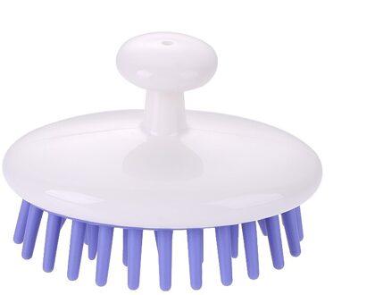 Siliconen Haar Wassen Borstel Droog Nat Body Douche Massager Kam Relax Massage Borstel Siliconen Haar Wassen Borstel Douche Bad Kam Paars
