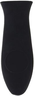 Siliconen Handvat Holder Antislip Pannenlap Pot Ijzer Koekenpan Grip Sleeve Cover Voor Keuken Pan DC112 zwart