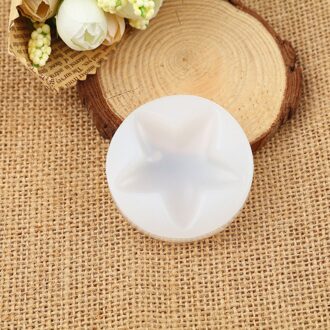 Siliconen Hars Mold Voor Sieraden Maken Ronde Witte Pentagram Ster 50mm (2 ") Dia., 2 stks