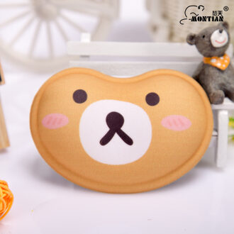 Siliconen Hartvormige Computer Muis Polssteun 3D Golvend Comfort Gel Computer Muis Hand Polssteunen Ondersteuning Kussen beer