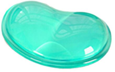 Siliconen Hartvormige Computer Muis Polssteun 3D Golvend Comfort Gel Computer Muis Hand Polssteunen Ondersteuning Kussen groen