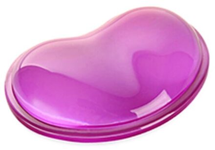 Siliconen Hartvormige Computer Muis Polssteun 3D Golvend Comfort Gel Computer Muis Hand Polssteunen Ondersteuning Kussen Paars