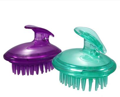 Siliconen Head Body Massager Shampoo Hoofdhuid Massage Borstel Haar Wassen Kam Body Douche Borstel Bad Spa Afslanken Massage Borstel willekeurig 1stk