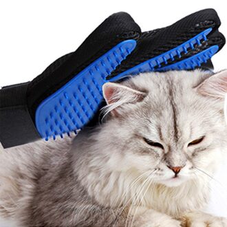 Siliconen Hond Pet Grooming Handschoen Kam Borstel Deshedding Zachte Huisdier Kat Grooming Supply Haar Handschoen Honden Bad Schoonmaken Dierbenodigdheden groen
