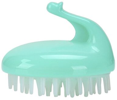 Siliconen Hoofd Body Hoofdhuid Massage Borstel Kam Shampoo Haar Wassen Kam Douche Borstel Bad Spa Afslanken Massage Borstel HB8047GR