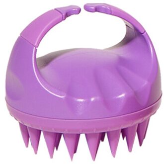 Siliconen Hoofd Body Hoofdhuid Massage Borstel Kam Shampoo Haar Wassen Kam Douche Borstel Bad Spa Afslanken Massage Borstel Kam 02